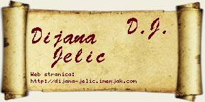 Dijana Jelić vizit kartica